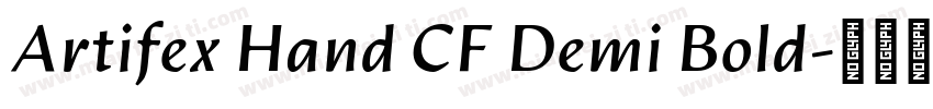 Artifex Hand CF Demi Bold字体转换